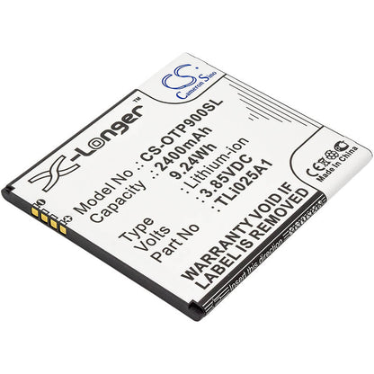 3.85V, 2400mAh, Li-ion Battery fits Alcatel, One Touch Pixi 4 6", One Touch Pixi 4 6.0 Lte, 9.24Wh