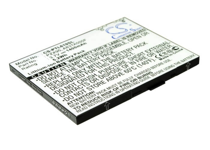 3.7V, 1400mAh, Li-ion Battery fits Pharos, M619, Mercury 619, 5.18Wh