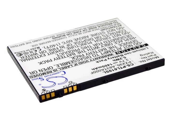 3.7V, 1400mAh, Li-ion Battery fits Pharos, M619, Mercury 619, 5.18Wh