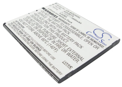 3.7V, 1600mAh, Li-ion Battery fits Avus, 24, A24, 5.92Wh