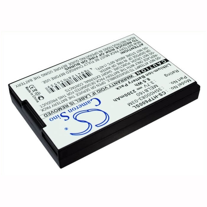 3.7V, 2300mAh, Li-ion Battery fits Htc, P6000 Census, 8.51Wh