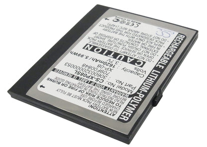 3.7V, 1620mAh, Li-Polymer Battery fits O2, Xda Flame, 5.994Wh