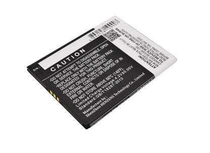 3.7V, 1800mAh, Li-ion Battery fits Kazam, Tv 4.5, 6.66Wh