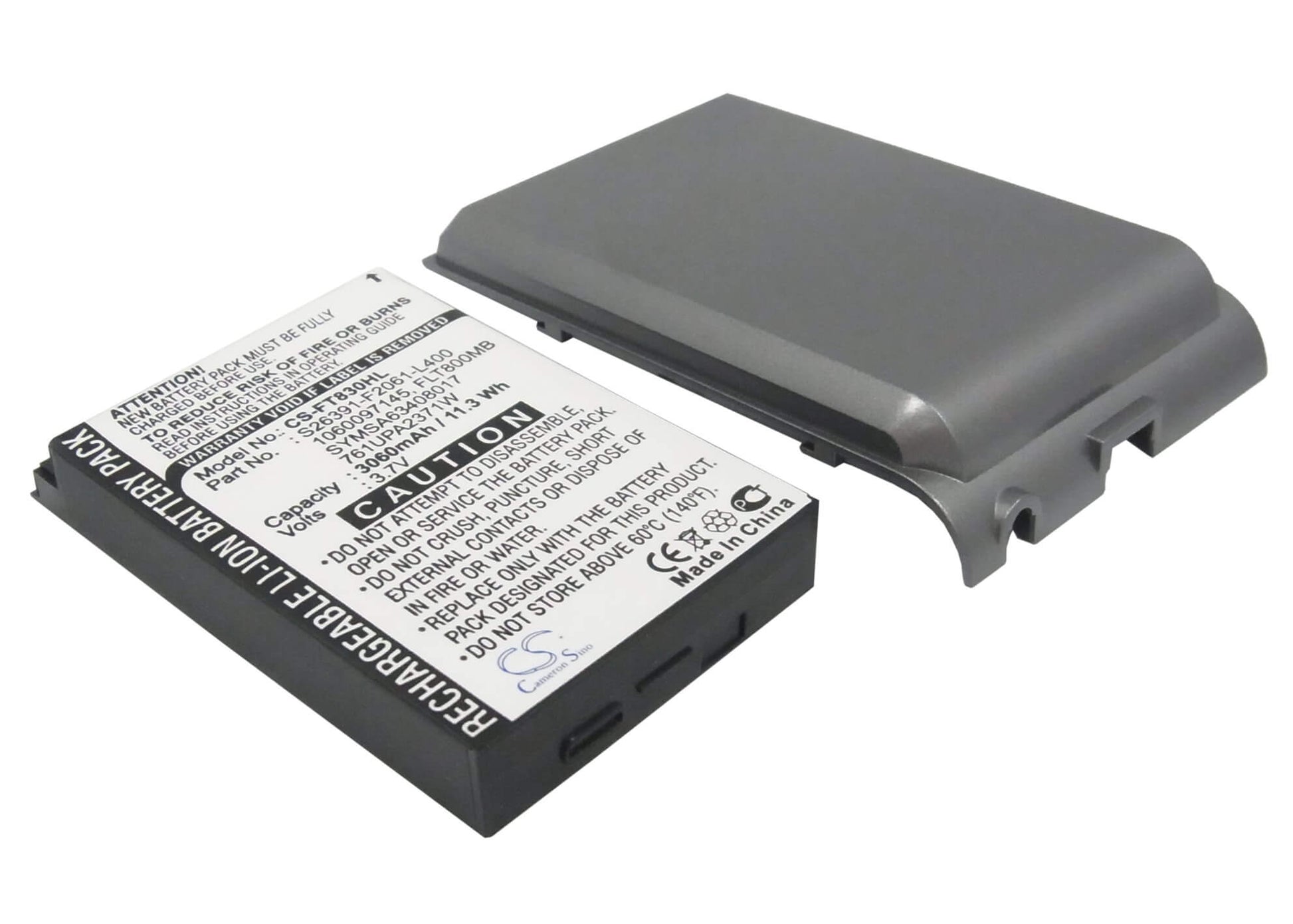 3.7V, 3060mAh, Li-Polymer Battery fits Fujitsu, Loox T800, Loox T810, 11.322Wh