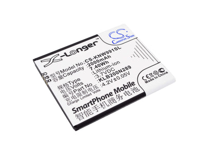 3.7V, 2000mAh, Li-ion Battery fits Avvio, 792, 7.4Wh