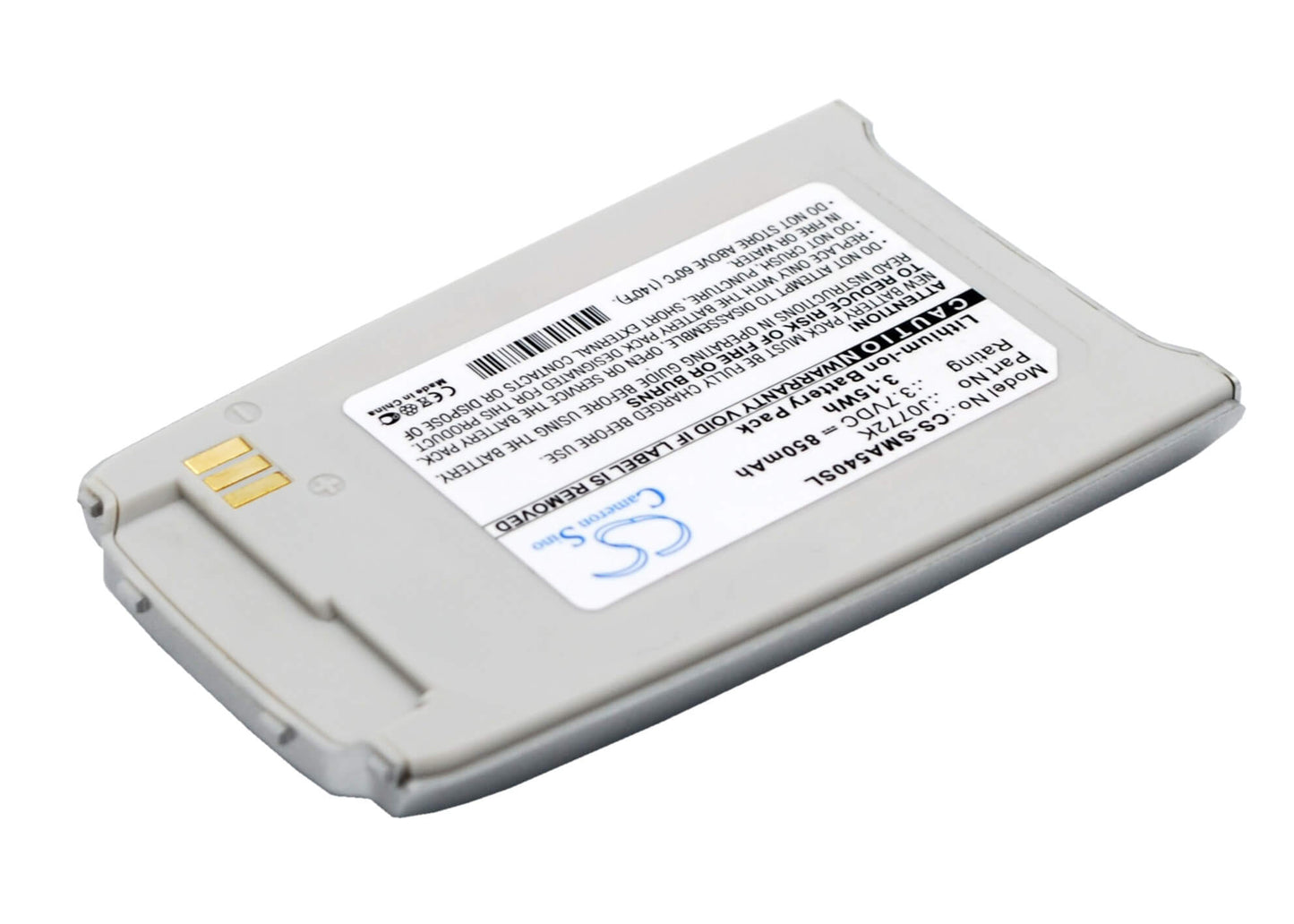 3.7V, 850mAh, Li-ion Battery fits Samsung, Sph-a540, 3.145Wh