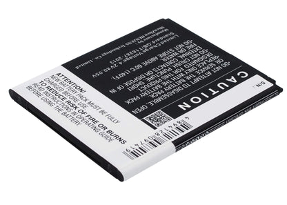 3.7V, 2000mAh, Li-ion Battery fits Wiko, Rainbow 4g, Wax, 7.4Wh