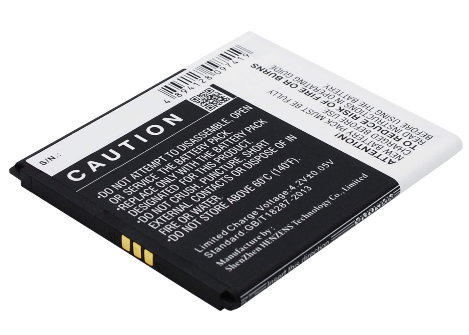 3.7V, 2000mAh, Li-ion Battery fits Explay, 4game, 7.4Wh