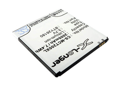 3.7V, 2000mAh, Li-ion Battery fits Mobistel, Cynus T2, Mt-9081w, 7.4Wh