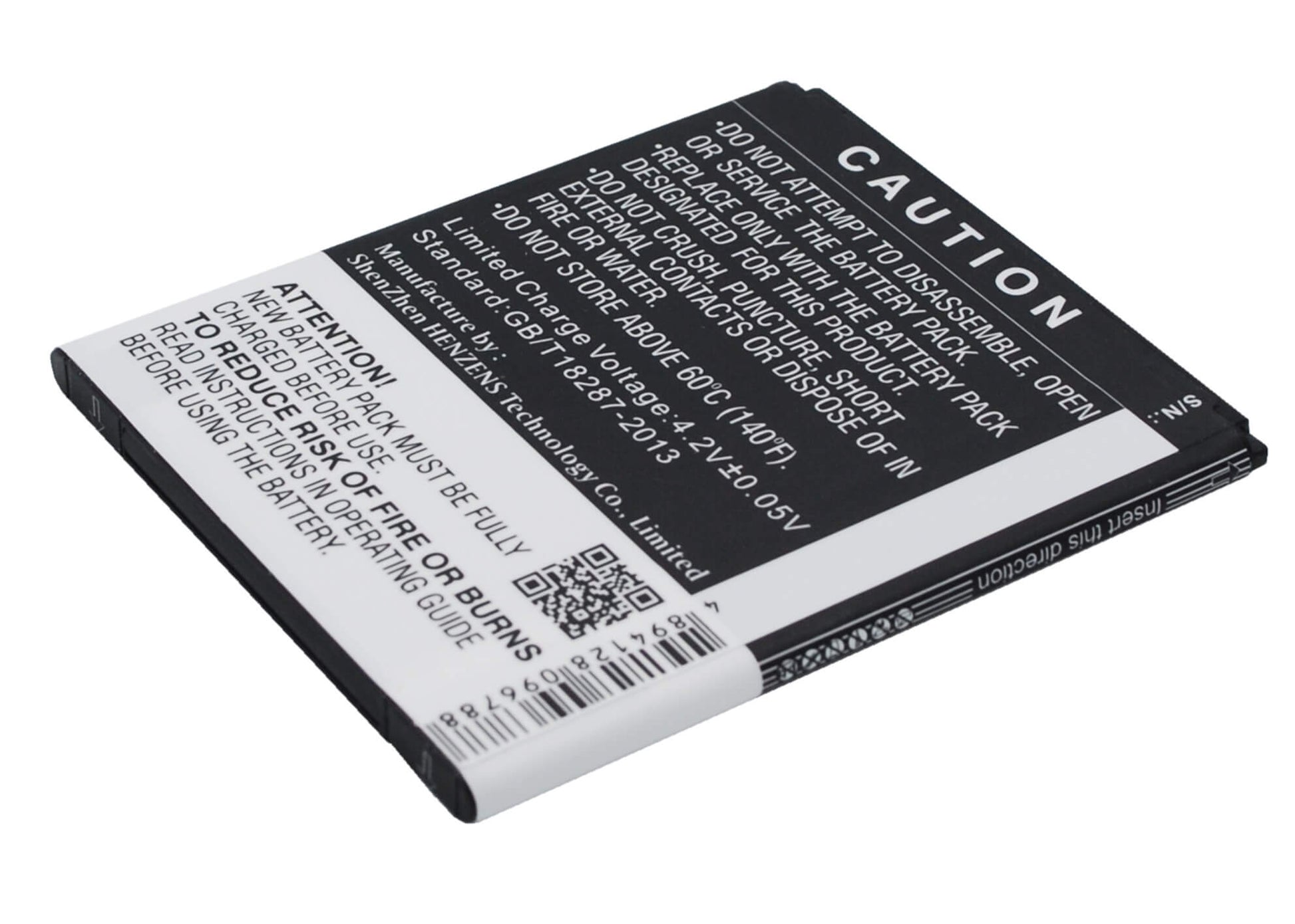3.7V, 2000mAh, Li-ion Battery fits Wiko, Bloom, M172, 7.4Wh