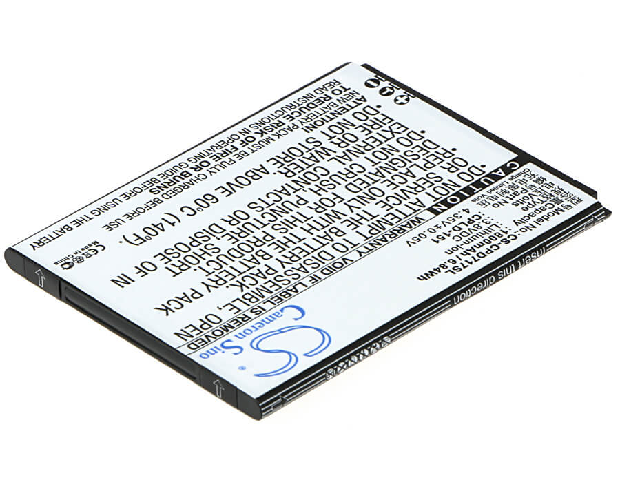 3.8V, 1800mAh, Li-ion Battery fits Coolpad, 8717, 6.84Wh
