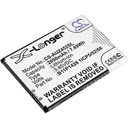 3.85V, 2050mAh, Li-ion Battery fits Asus, X009db, Zb452kg, 7.8925Wh
