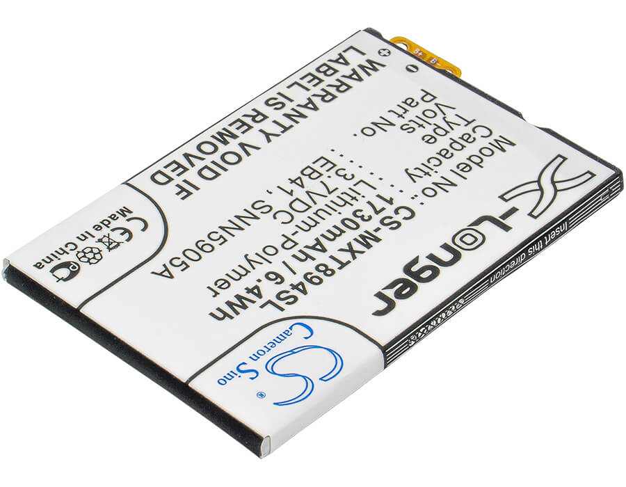 3.7V, 1730mAh, Li-Polymer Battery fits Sprint, Xt897, 6.401Wh