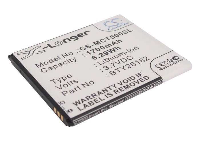3.7V, 1700mAh, Li-ion Battery fits Micromax, A116 Canvas Hd, 6.29Wh