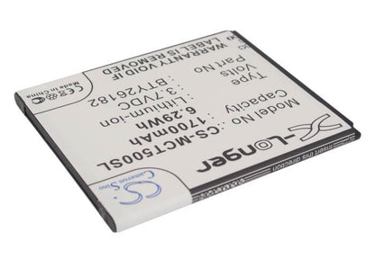 3.7V, 1700mAh, Li-ion Battery fits Fly, Iq 451 Vista, 6.29Wh