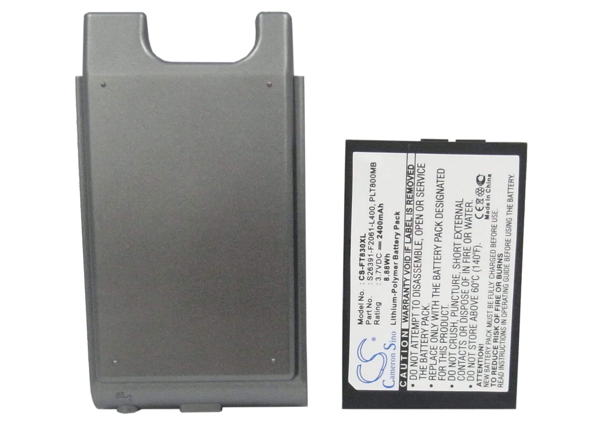 3.7V, 2400mAh, Li-Polymer Battery fits Fujitsu, Loox T800, Loox T810, 8.88Wh