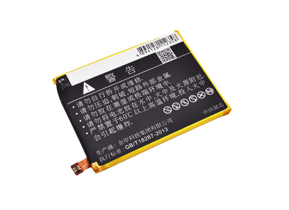 3.8V, 2800mAh, Li-Polymer Battery fits Zte, Axon Mini, Axon Mini B2015, 10.64Wh