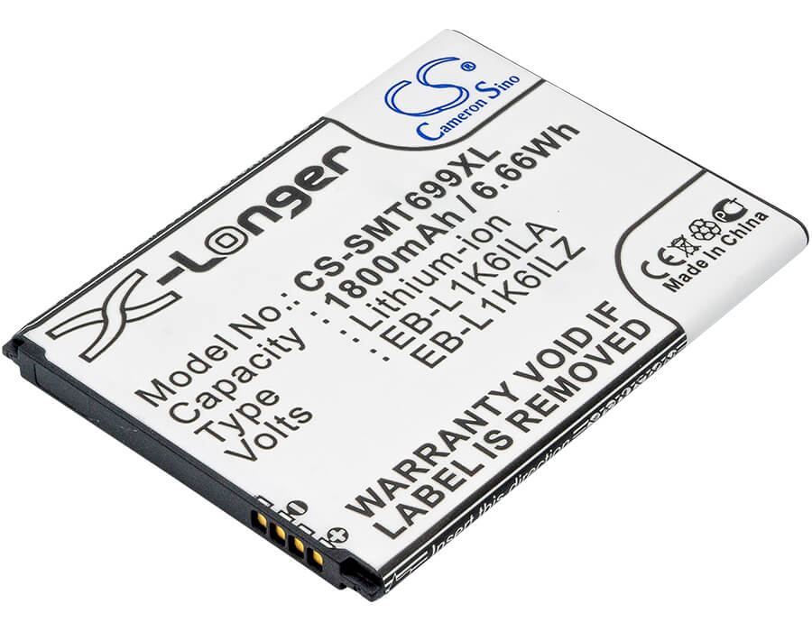 3.7V, 1800mAh, Li-ion Battery fits Samsung, Galaxy S Blaze Q, Relay 4g, 6.66Wh