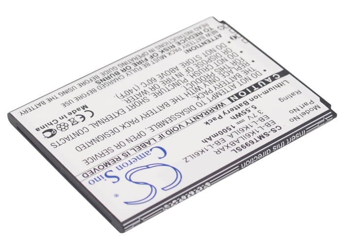 3.7V, 1500mAh, Li-ion Battery fits Verizon, Galaxy Stratosphere Ii, Galaxy Stratosphere Ii 4g, 5.55Wh
