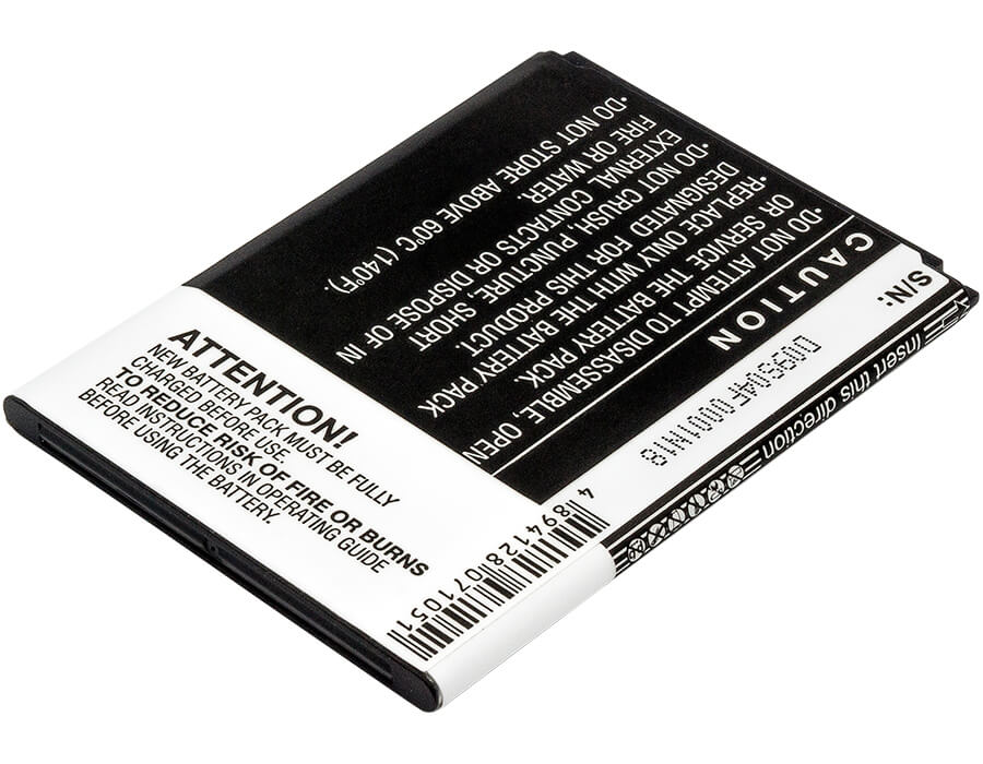 3.7V, 1800mAh, Li-ion Battery fits T-mobile, Galaxy Stratosphere 2, Galaxy Stratosphere Ii, 6.66Wh