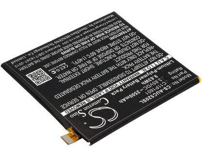 3.85V, 2500mAh, Li-Polymer Battery fits Asus, Ze520kl, Zenfone 3 5.2, 9.625Wh