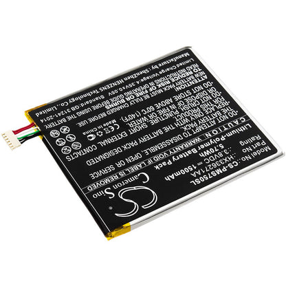 3.8V, 1500mAh, Li-Polymer Battery fits Prestigio, Psp7505 Duo, Psp7505duo, 5.7Wh