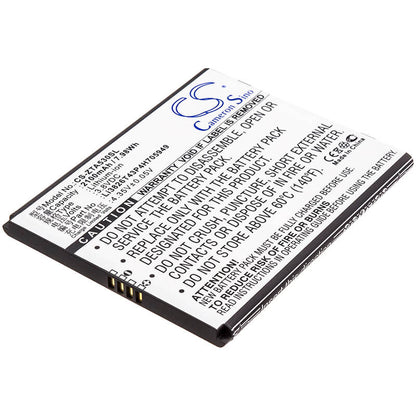 3.8V, 2100mAh, Li-ion Battery fits Zte, Ba530, Ba606, 7.98Wh