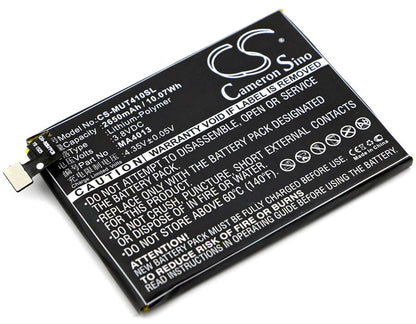 3.8V, 2650mAh, Li-Polymer Battery fits Meitu, V4, V4s, 10.07Wh