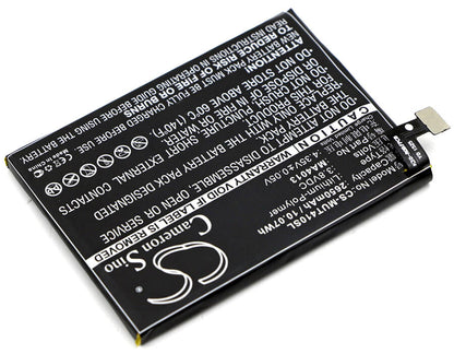 3.8V, 2650mAh, Li-Polymer Battery fits Meitu, V4, V4s, 10.07Wh