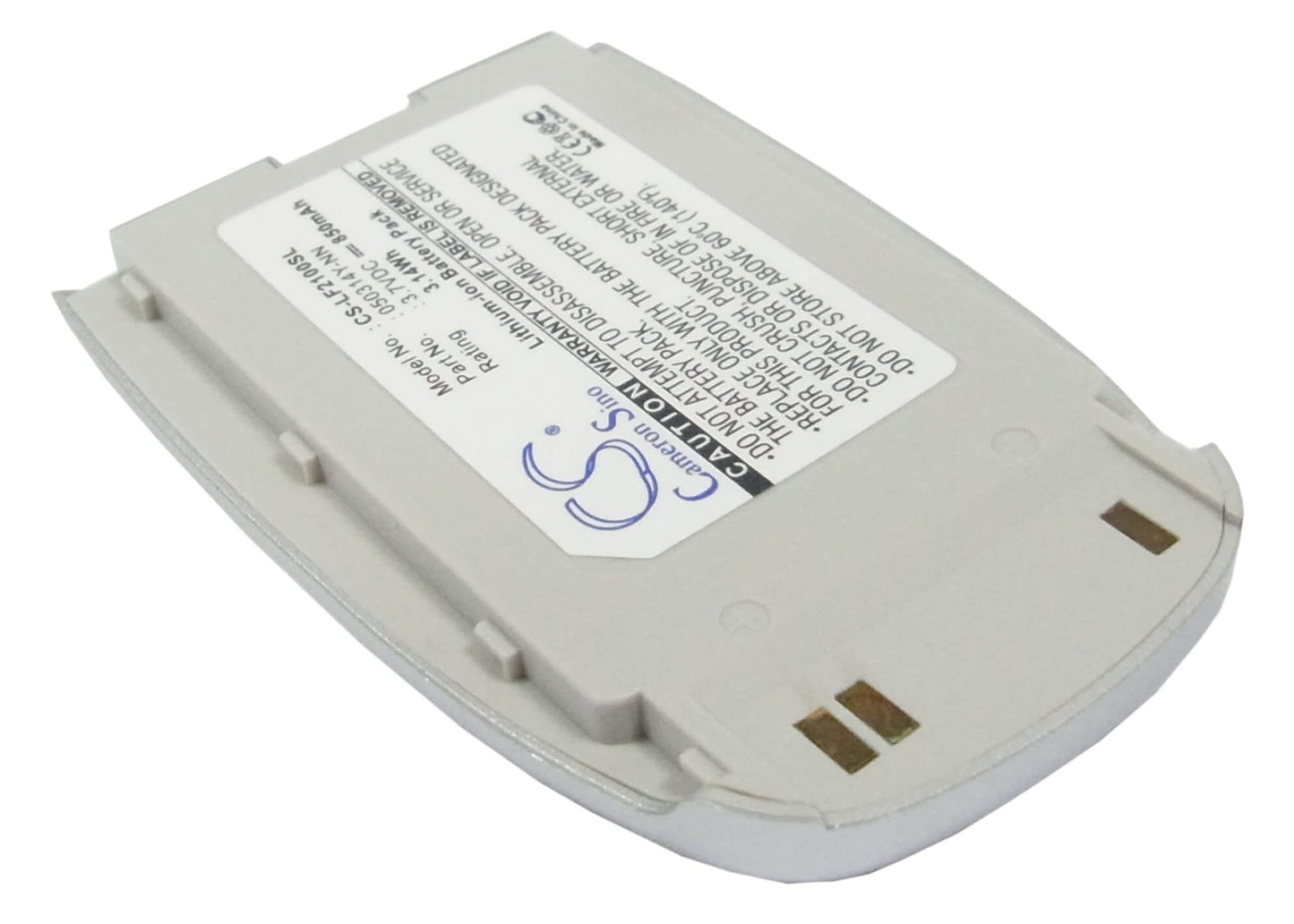 3.7V, 850mAh, Li-ion Battery fits Lg, F2100, G220, 3.145Wh