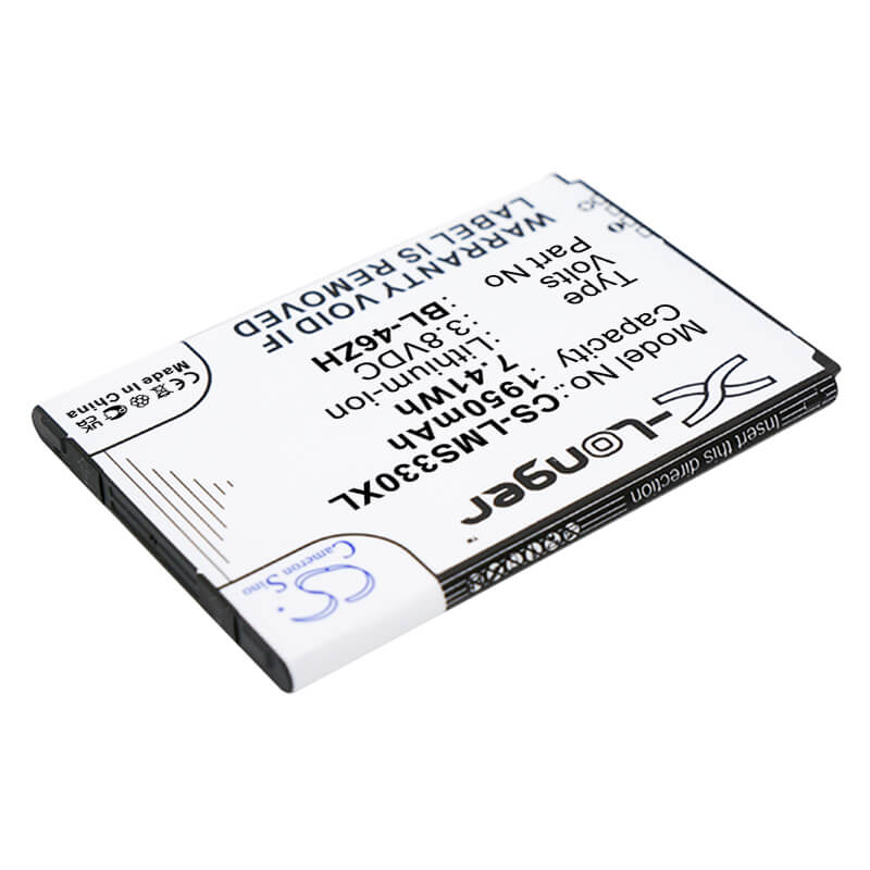 3.8V, 1950mAh, Li-ion Battery fits At&t, Gophone 4g Lte, 7.41Wh