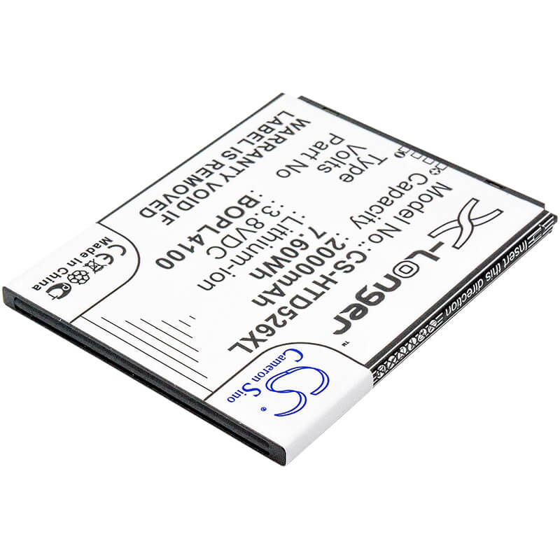 3.8V, 2000mAh, Li-ion Battery fits Htc, Desire 326g, Desire 526, 7.6Wh