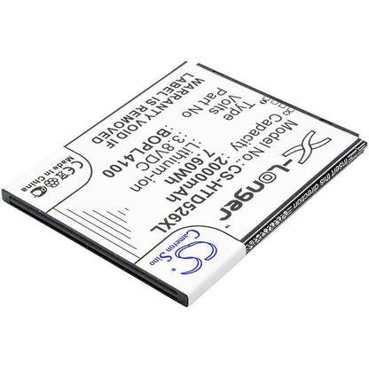 3.8V, 2000mAh, Li-ion Battery fits Htc, Desire 326g, Desire 526, 7.6Wh