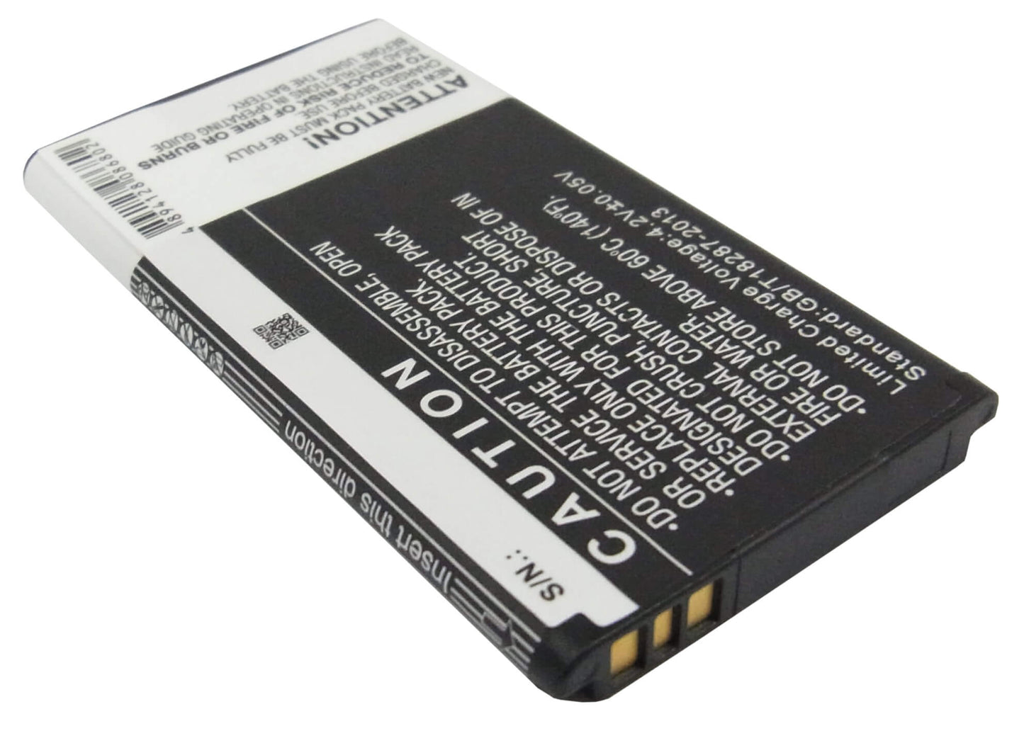 3.7V, 1350mAh, Li-ion Battery fits Kyocera, C6725, C6730, 4.995Wh