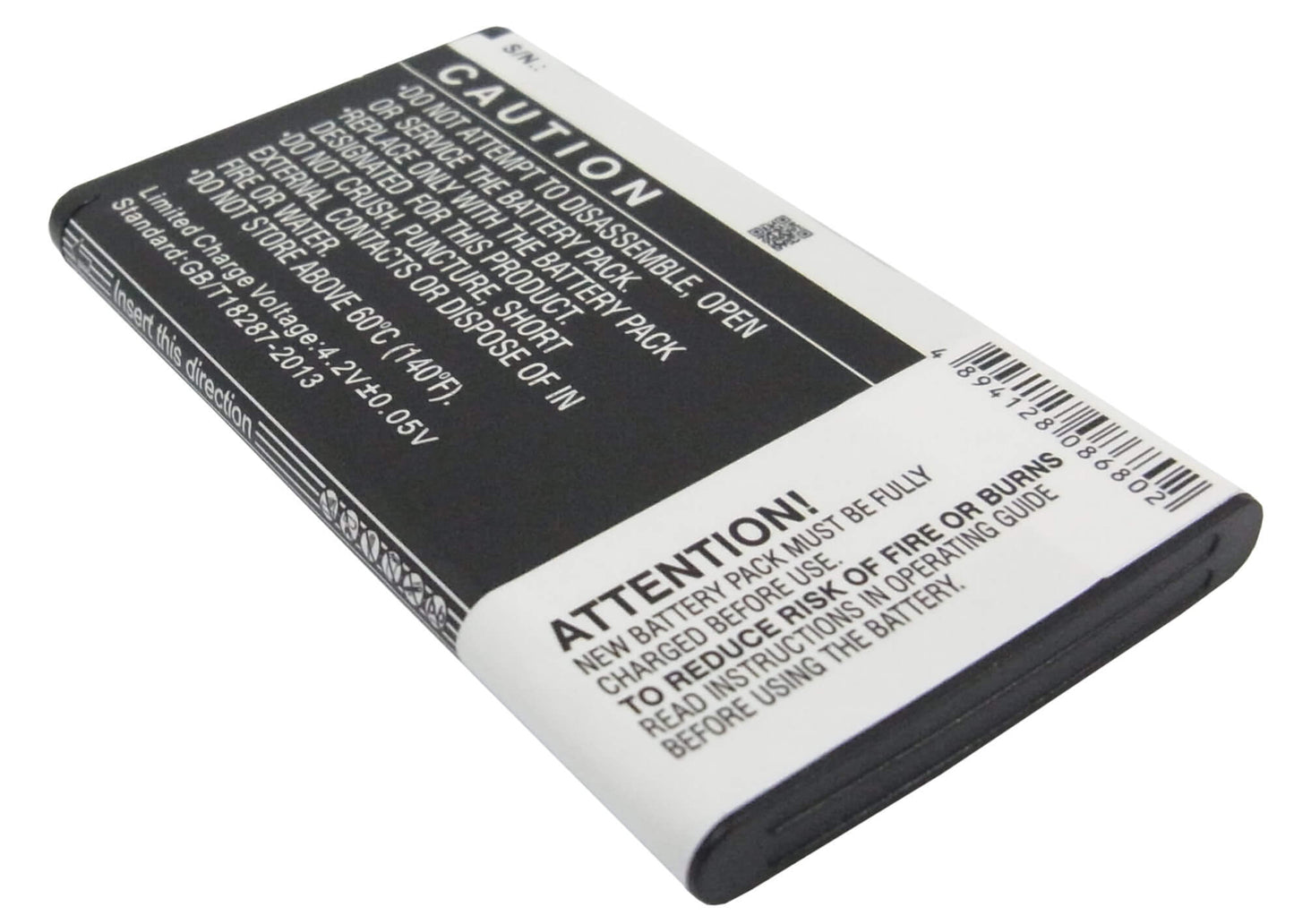 3.7V, 1350mAh, Li-ion Battery fits Kyocera, C6725, C6730, 4.995Wh