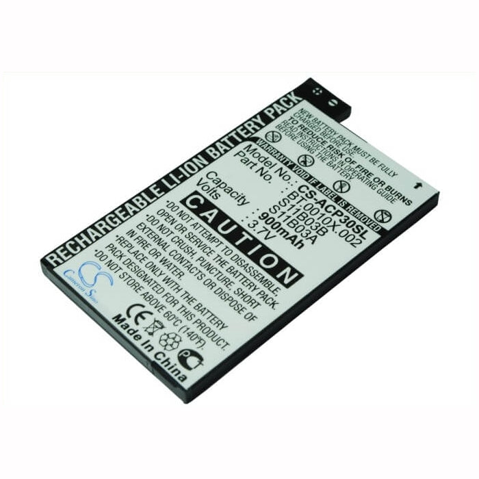 3.7V, 900mAh, Li-ion Battery fits Alcatel, Ot-s988w, 3.33Wh