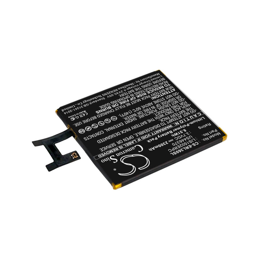 3.7V, 2300mAh, Li-Polymer Battery fits Sony Ericsson, C2304, C2305, 8.51Wh