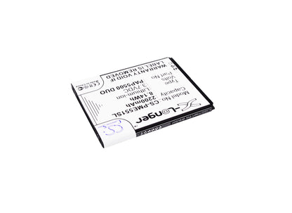 3.7V, 2200mAh, Li-ion Battery fits Prestigio, Multiphone 5500 Duo, 8.14Wh