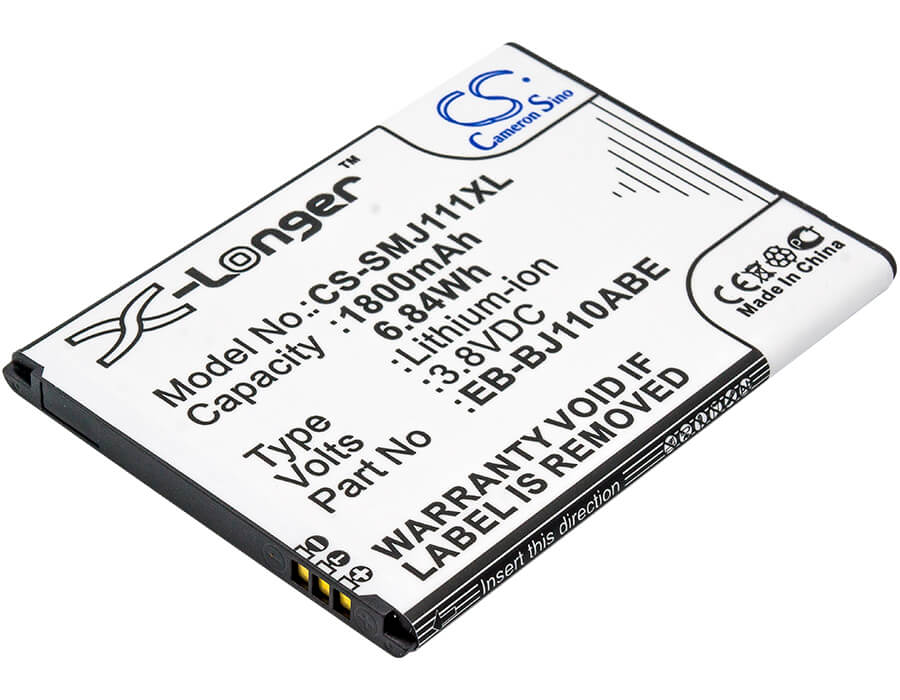 3.8V, 1800mAh, Li-ion Battery fits Samsung, Galaxy J1 Ace, Galaxy J1 Ace 3g Duos, 6.84Wh