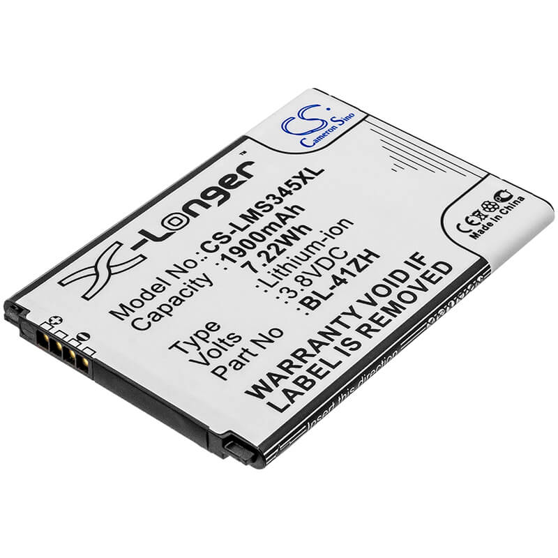 3.8V, 1900mAh, Li-ion Battery fits Lg, C40 Power, D213, 7.22Wh