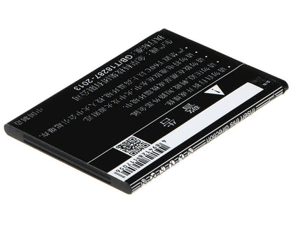 3.8V, 1850mAh, Li-ion Battery fits Zte, Blade G Lux, Kis 3 Max, 7.03Wh