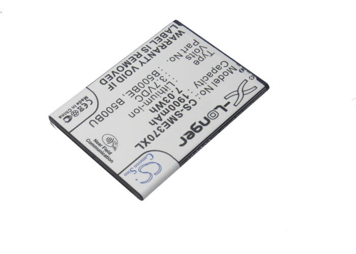 CS-SME370XL, Mobile, Smartphone 3.7V, 1900mAh, Li-ion Battery fits Samsung, Galaxy S4 Mini, Galaxy S4 Mini Duos, 7.03Wh