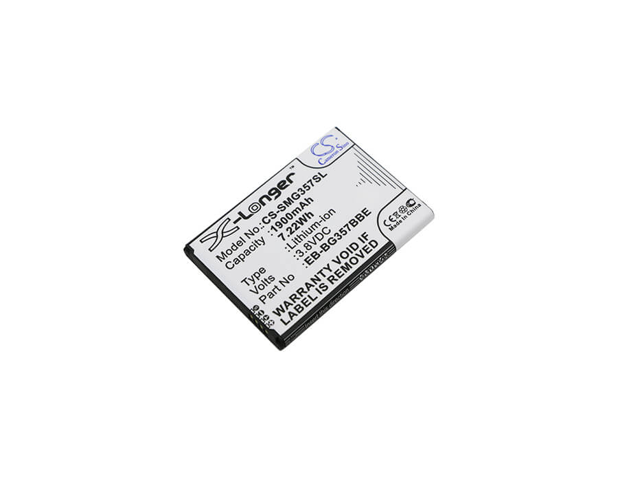 CS-SMG357SL, Mobile, Smartphone 3.8V, 1900mAh, Li-ion Battery fits Samsung, Galaxy Ace 4 Lte, Galaxy Ace Style Lte, 7.22Wh