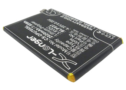 3.8V, 2020mAh, Li-Polymer Battery fits Oppo, Find Way, Find Way S, 7.676Wh