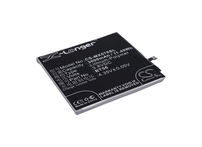 3.8V, 3000mAh, Li-Polymer Battery fits Meizu, M576, M576u, 11.4Wh