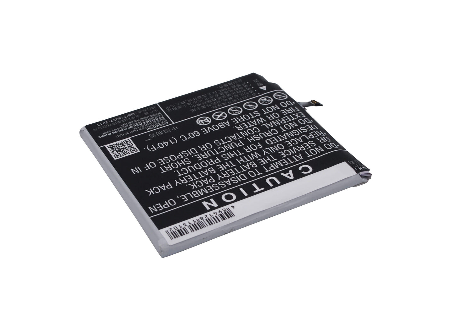 3.8V, 3000mAh, Li-Polymer Battery fits Meizu, M576, M576u, 11.4Wh