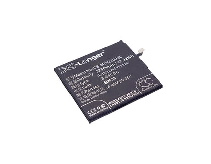 3.85V, 3200mAh, Li-Polymer Battery fits Xiaomi, Mi 4s, Mi 4s Dual Sim, 12.32Wh
