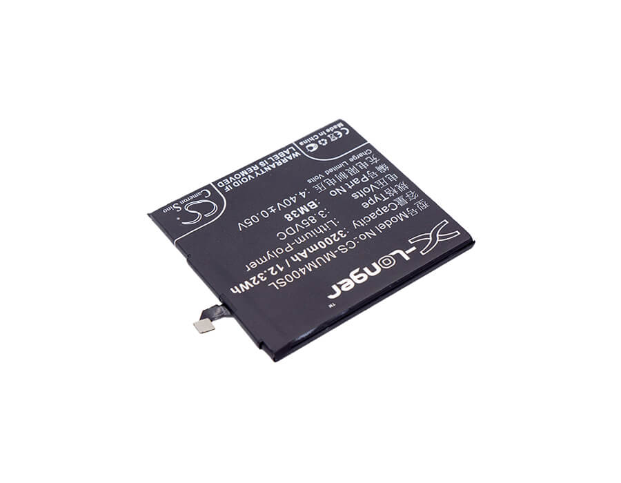 3.85V, 3200mAh, Li-Polymer Battery fits Xiaomi, Mi 4s, Mi 4s Dual Sim, 12.32Wh