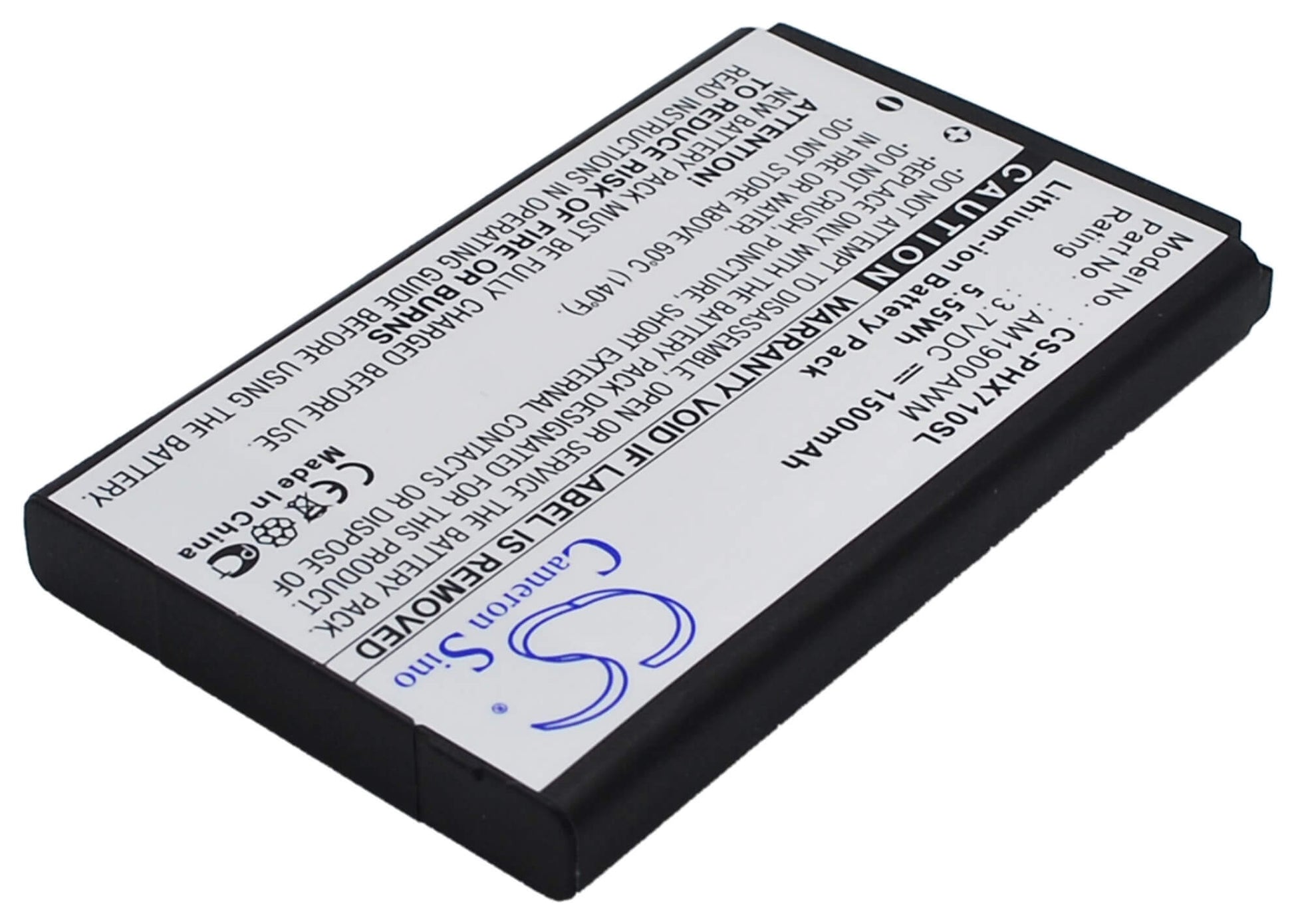3.7V, 1500mAh, Li-ion Battery fits Philips, Xenium X710, 5.55Wh