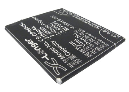 3.8V, 2100mAh, Li-Polymer Battery fits Oppo, N1 Mini, N5111, 7.98Wh